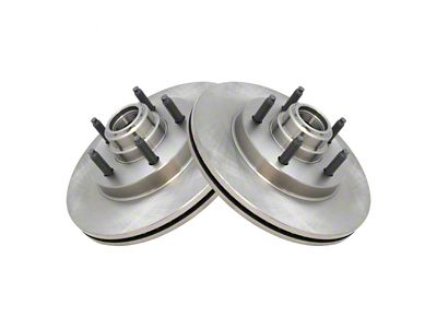 Plain Vented 5-Lug Rotors; Front (99-03 2WD F-150)