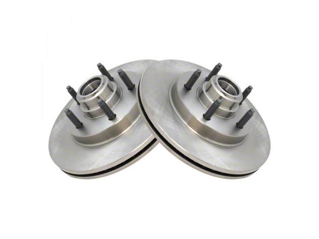 Plain Vented 5-Lug Rotors; Front (99-03 2WD F-150)