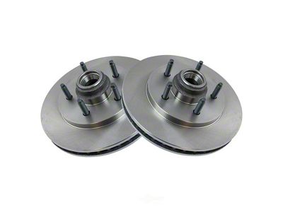 Plain Vented 5-Lug Rotors; Front Pair (00-03 F-150 Lightning)