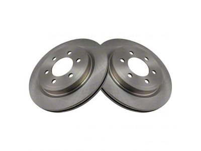 Plain Vented 6-Lug Rotors; Rear Pair (18-20 F-150 w/ Electric Parking Brake)
