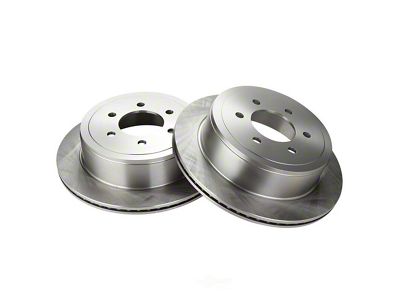 Plain Vented 6-Lug Rotors; Rear Pair (04-11 F-150)