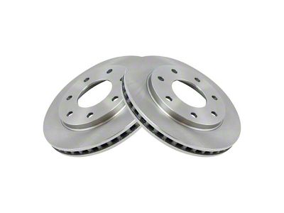 Plain Vented 7-Lug Rotors; Front Pair (99-03 4WD F-150)