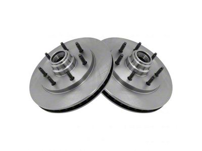 Plain Vented 7-Lug Rotors; Front Pair (99-03 2WD F-150 w/ 7-Lug)