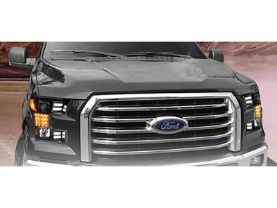 Plank Style Projector Headlights with Sequential Turn Signal; Black Housing; Clear Lens (15-17 F-150 w/ Factory Halogen Headlights)