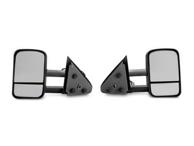 Powered Adjustable Towing Mirrors; Black (97-03 F-150 Regular Cab, SuperCab)