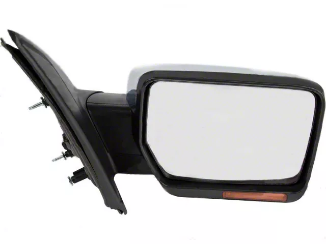 Replacement Powered Heated Foldaway Side Mirror with Turn Signal; Passenger Side (11-14 F-150)