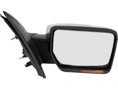 Replacement Powered Heated Foldaway Side Mirror with Turn Signal; Passenger Side (11-14 F-150)
