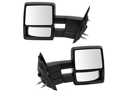 Powered Heated Memory Manual Folding Towing Mirror; Passenger Side (07-14 F-150)