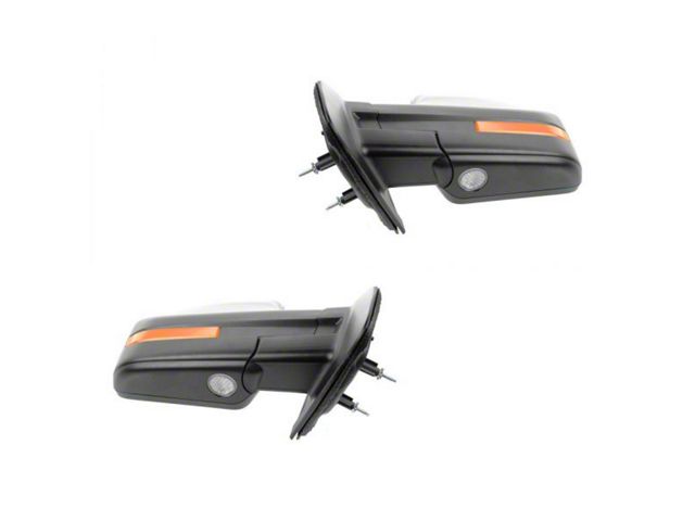 Right Heated Chrome Power Folding Mirror For 2009-2010 Ford F-150 – Kool Vue, With Puddle Light & Signal, Direct Replacement
