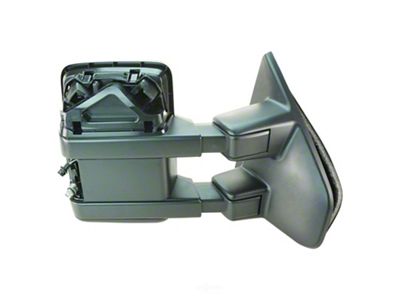 Powered Heated Memory Power Folding Towing Mirror without Mirror Cap; Passenger Side (13-14 F-150)