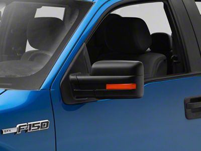 Powered Heated Memory Side Mirror with Puddle Light; Driver Side (11-14 F-150)