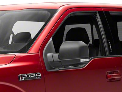 Powered Heated Mirror with LED Turn Signal; Driver Side; Black (15-18 F-150)