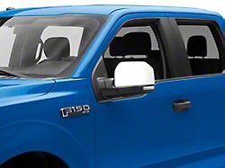 Powered Heated Mirror with LED Turn Signal; Driver Side; Chrome (15-18 F-150)