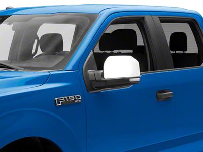 Powered Heated Mirror with LED Turn Signal; Driver Side; Chrome (15-18 F-150)