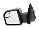 Powered Heated Mirror with LED Turn Signal; Driver Side; Chrome (15-18 F-150)