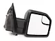 Powered Heated Mirror with LED Turn Signal; Passenger Side; Black (15-18 F-150)