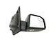 Powered Heated Mirror with Puddle Light and Turn Signal; Textured Black; Passenger Side (15-18 F-150)