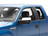 Powered Heated Mirrors with LED Turn Signal and Puddle Lights; Chrome (07-14 F-150)