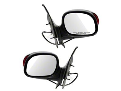 Powered Heated Mirrors with Turn Signal; Chrome (01/23/01-03 F-150 SuperCrew)