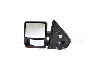 Powered Heated Side Mirror; Driver Side; Black (07-11 F-150 w/ Towing Package)