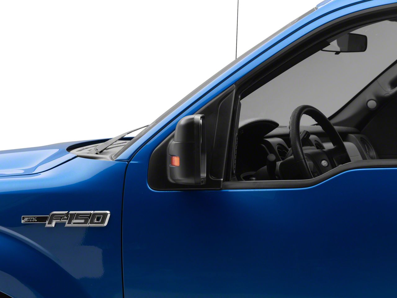 thumbnail image 2 of Power Heated Driver Left Side Mirror For 2004-2014 Ford F-150 – Black, Manual Fold 2 of 6