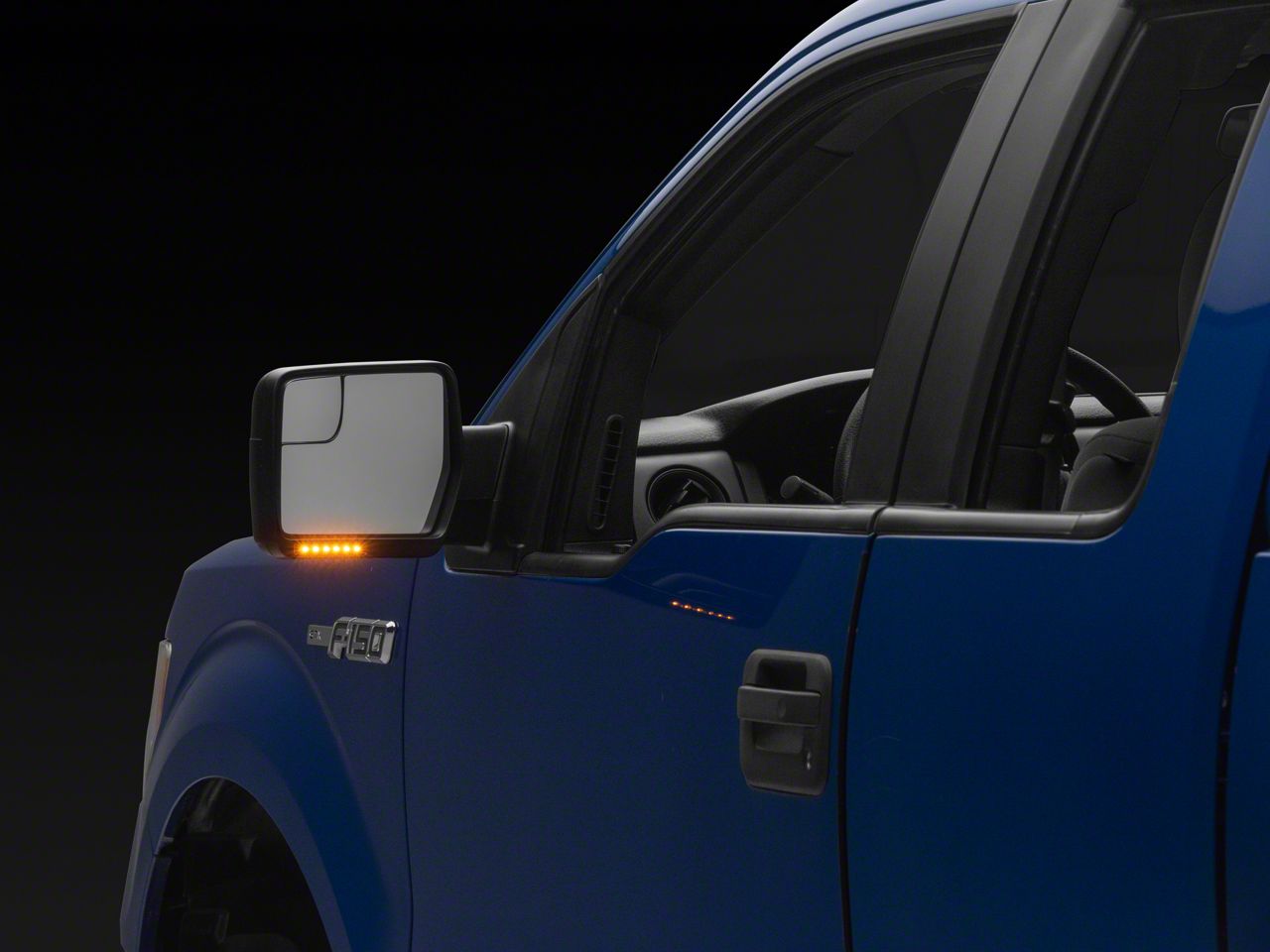 Fit 2004-2014 Ford F150 Pickup Textured Manual Mirror Driver Side