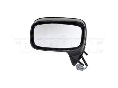 Powered Heated Side Mirror with Turn Signal and Puddle Light; Passenger Side; Textured Black (08-12 F-150 w/ Memory Mirrors & Towing Package)