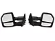 Powered Heated Towing Mirrors with Clear Turn Signals; Textured Black (07-14 F-150)
