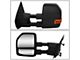 Powered Heated Towing Mirrors with Amber Turn Signals and Puddle Lights; Black (04-14 F-150)