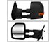 Powered Heated Towing Mirrors with Amber Turn Signals and Puddle Lights; Black (04-14 F-150)