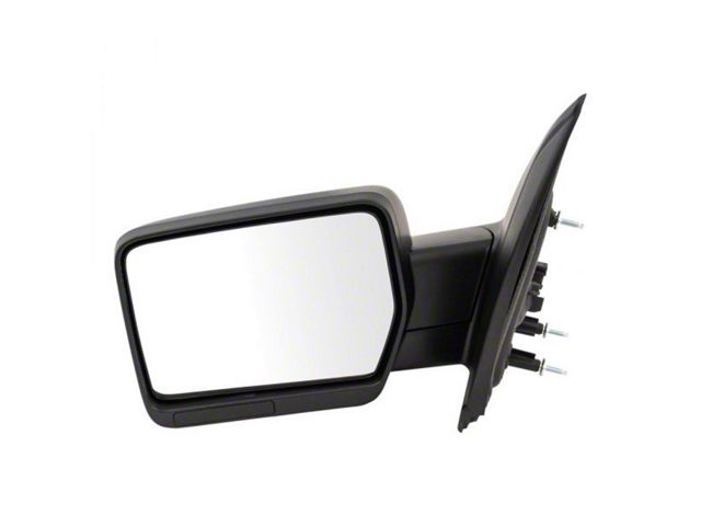Powered Mirror; Textured Black; Driver Side (09-10 F-150)