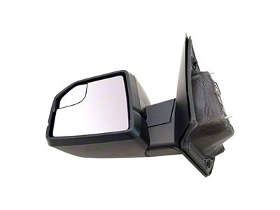 Powered Mirror; Textured Black; Driver Side (15-20 F-150)