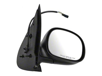 Powered Mirror; Textured Black; Passenger Side (01-02 F-150 SuperCrew)