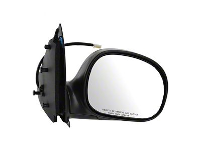Powered Mirror; Textured Black; Passenger Side (98-00 F-150; 01-02 F-150 Regular Cab, SuperCab)