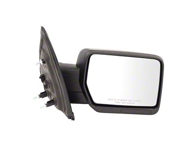 Powered Mirror with Amber Reflectors; Paint to Match Black; Passenger Side (11-14 F-150)