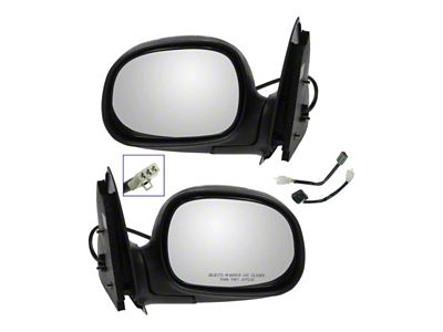 Powered Mirrors; Chrome (98-00 F-150; 01-02 F-150 Regular Cab, SuperCab)