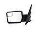 Powered Mirrors with Spotter Glass; Textured Black (11-14 F-150)