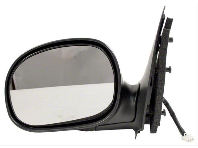 Replacement Powered Non-Heated Foldaway Side Mirror; Driver Side; Chrome Cap (97-03 F-150)