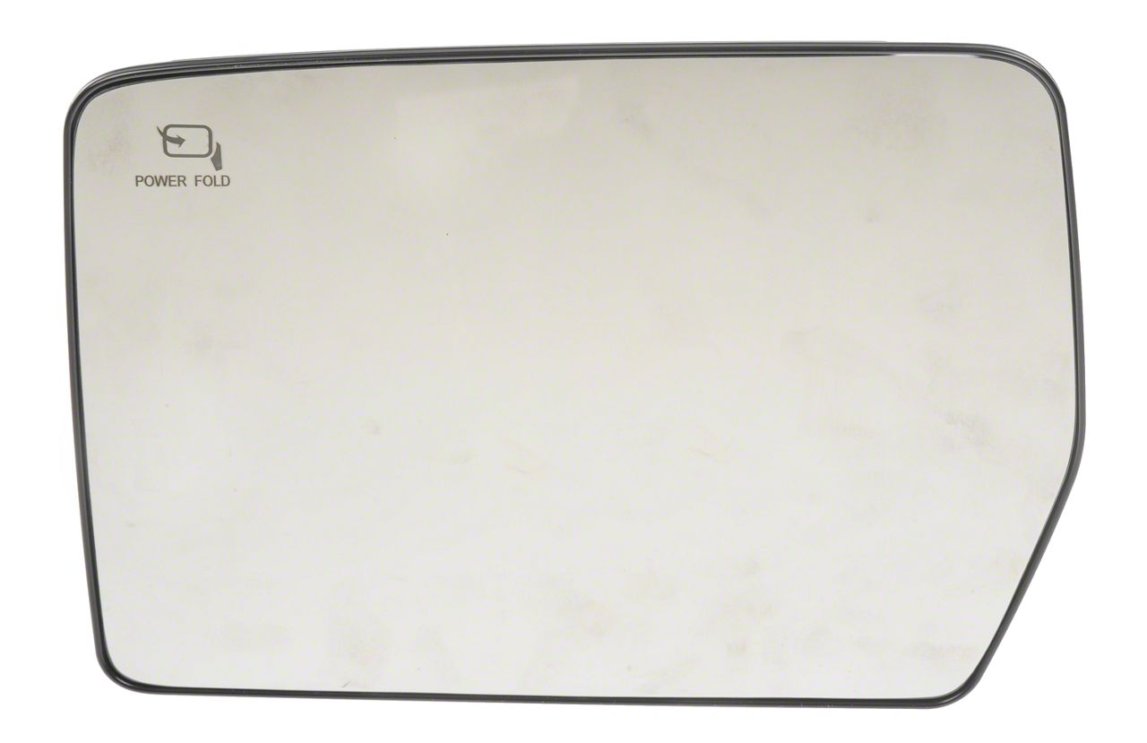 F150 Powered NonHeated Side Mirror Glass; Driver Side (0710 F150 w