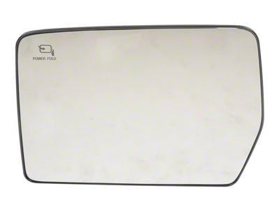 Powered Non-Heated Side Mirror Glass; Driver Side (07-10 F-150 w/o Towing Mirrors)