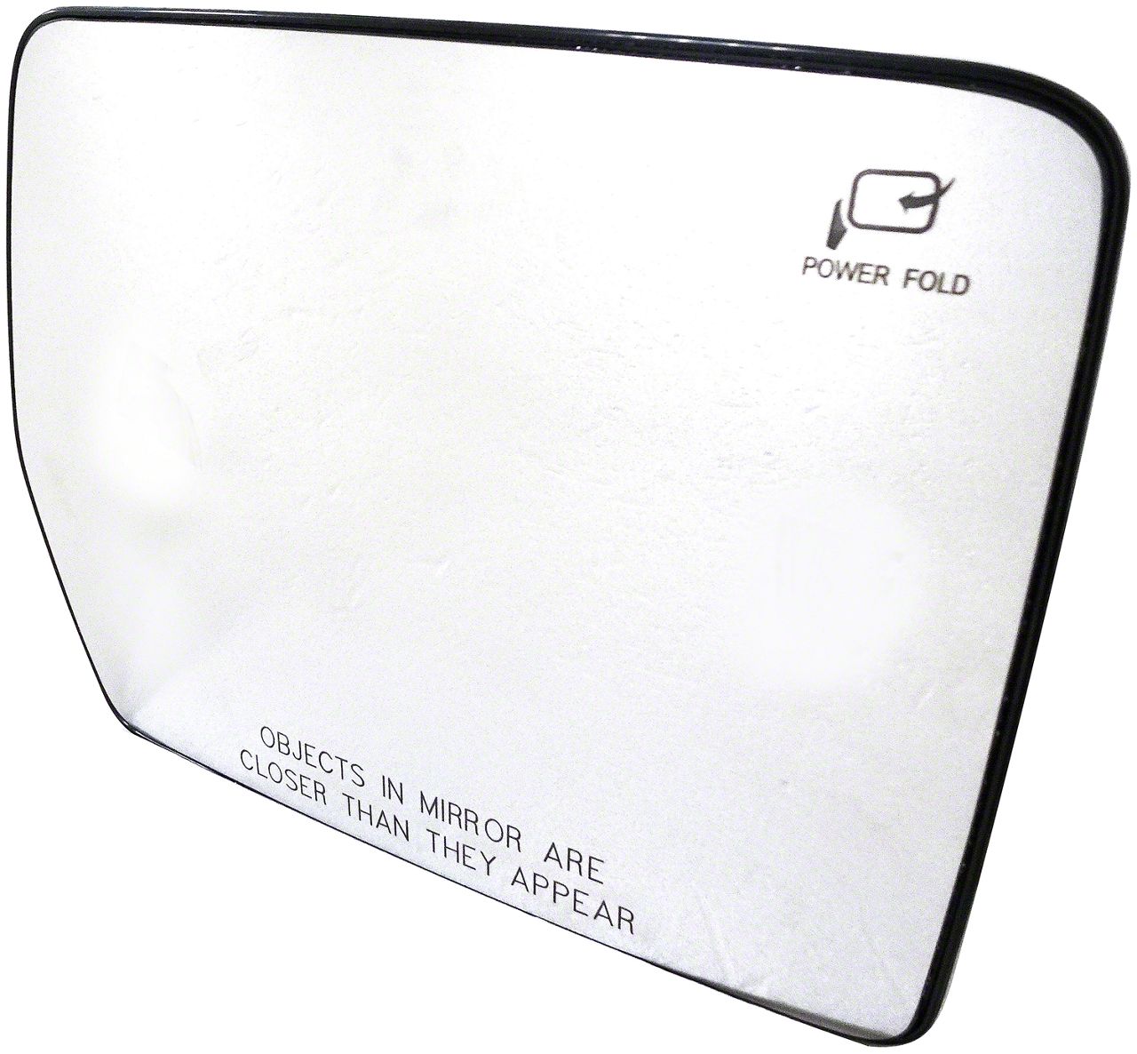 F150 Powered NonHeated Side Mirror Glass; Passenger Side (0710 F150