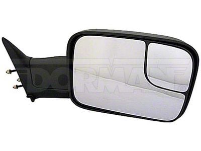 Powered Non-Heated Side Mirror with Turn Signal; Driver Side; Black (00-03 F-150 Regular Cab, SuperCab)