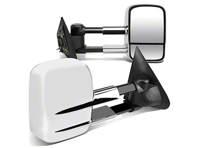 Powered Towing Mirrors; Chrome (97-03 F-150 Regular Cab, SuperCab)