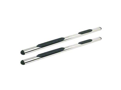 Premier 4 Oval Nerf Side Step Bars with Mounting Kit; Stainless Steel (97-03 F-150 Regular Cab)