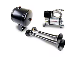 ProBlaster Compact Dual Air Horn System; Black (Universal; Some Adaptation May Be Required)
