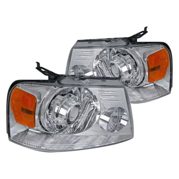 Projector Headlight; Chrome (04-08 F-150)
