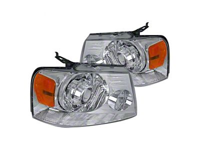 Projector Headlight; Chrome (04-08 F-150)