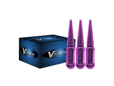 Purple Spike Lug Nuts for Aftermarket Wheels; M14x2; Set of 24 (00-14 F-150)