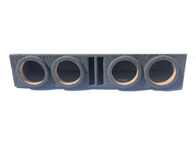 Quad 8-Inch Ported Front Firing Subwoofer Box; Carpeted (09-25 F-150 SuperCab, SuperCrew)