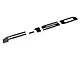 Raised Logo Acrylic Emblem Tailgate Inserts; Black (18-20 F-150 w/o Tailgate Applique)